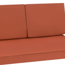 Favoyard Outdoor Loveseat Cushion Set 46 x 26 Inch Waterproof & 3-Year Fade Resistant Patio Furniture Cushions with Removable Cover, Ties and Hidden Zipper for Sofa Bench Couch Pads Set of 3, Spice 