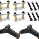 Heavy Duty Greaseable Tandem Trailer Axle Shackle Kit 3.125" Shackles Tandem Axle for Double Eye Springs