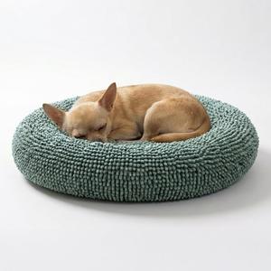 Muddy Mat Cloud K-9 Bed for Dogs & Cats, Soft & Relaxing Donut Dog Bed, Chenille Material, Removable Cover, Washable & Dryer SafeSeafoam Green Small(25'x25')