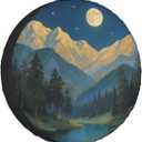 Mountains Natural Scenery Spare Tire Cover Weatherproof Wheel Tire Cover Wheel Protector Universal Decorative Accessories for Trailers Rv SUV Truck Campervan Travel Trailer 16 Inch