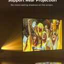 Aurzen 120-Inch Projector Screen, 16:9 4K HD, Foldable Anti-Crease, Portable Double-Sided Screen for Indoor/Outdoor Home Theater & Backyard, White (120 inches)