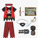 Kids Pirate Costume,Pirate Role Play Dress Up Set,  7-8 years