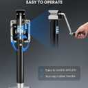 Kohree 3000 lbs Trailer Jack, Heavy Duty Bolt-on Low-Profile Small Swivel Trailer Tongue Jack with Ergonomic Handle for RV, Boat, Utility, Camping Trailer, 15" Vertical Travel