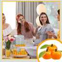 Sintuff 100 Pcs Little Cutie Baby Shower Decorations Mini Fake Oranges Bulk 1.06 Inches Lifelike Artificial Oranges Artificial Fruits Decor Birthday Party Decor Little Cutie Baby Shower Supplies