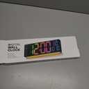 16.5" Large Digital Wall Clock with Remote Control, Auto-Dimming LED Display with Date Temp, Big Number Wall Mount Decor Clock for Seniors, Classroom, Dorm, Home, Office, Gym Blue