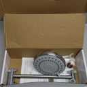 HarJue High Pressure Shower Head with 11 IN Adjustable Arm, Rainfall with Shower Arm-Make Water Flow Down Vertically for Better Bathing Experience(5 In, Chrome)