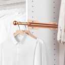 FIRJOY 12" Valet Rod for Closet Pull Out (1 Pack, Rose Gold)