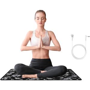 Grounding Mat, 23.6" x 35.5" Grounding Pad for Home Use, Indoor Grounding for Desk Chair Office, Non-Slip PU Leather. Reconnect to the Earth. 15ft Grounding Cord Included