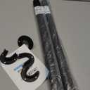 Supforce 2 PACK Closet Rods for Hanging Clothes, 17 to 28 Inches Stepless Adjustable Metal Closet Rod, 1.3 Inches Heavy Duty Clothes Hanging Rod for Closet Wardrobes Laundry RV, Black