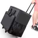 BUBM Desktop Computer Carrying Case, Padded Nylon Carry Tote Bag for Transporting Computer Tower PC Chassis, Keyboard, Cable and Mouse