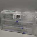 Kitchen Wrap Organizer, Foil and Plastic Wrap Organizer 3 in 1 with Sliding Cutter, Acrylic Wrap Dispenser for Drawer or Wall Mount, Fits 12 Inch Rolls