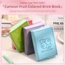 2 x Thick Blank Fruit Color Page Notebook with Waterproof Cover,Small 400 Color Pages 3.9 5.5 Hardcover Journaling for Women Men Work, School, Note Taking or Sketching Diary (Blueberry-Blue)