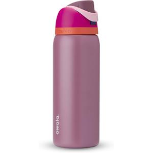 Owala FreeSip Insulated Stainless Steel Water Bottle with Straw, BPA-Free Sports Water Bottle, Great for Travel, 32 Oz, Crown Jewel