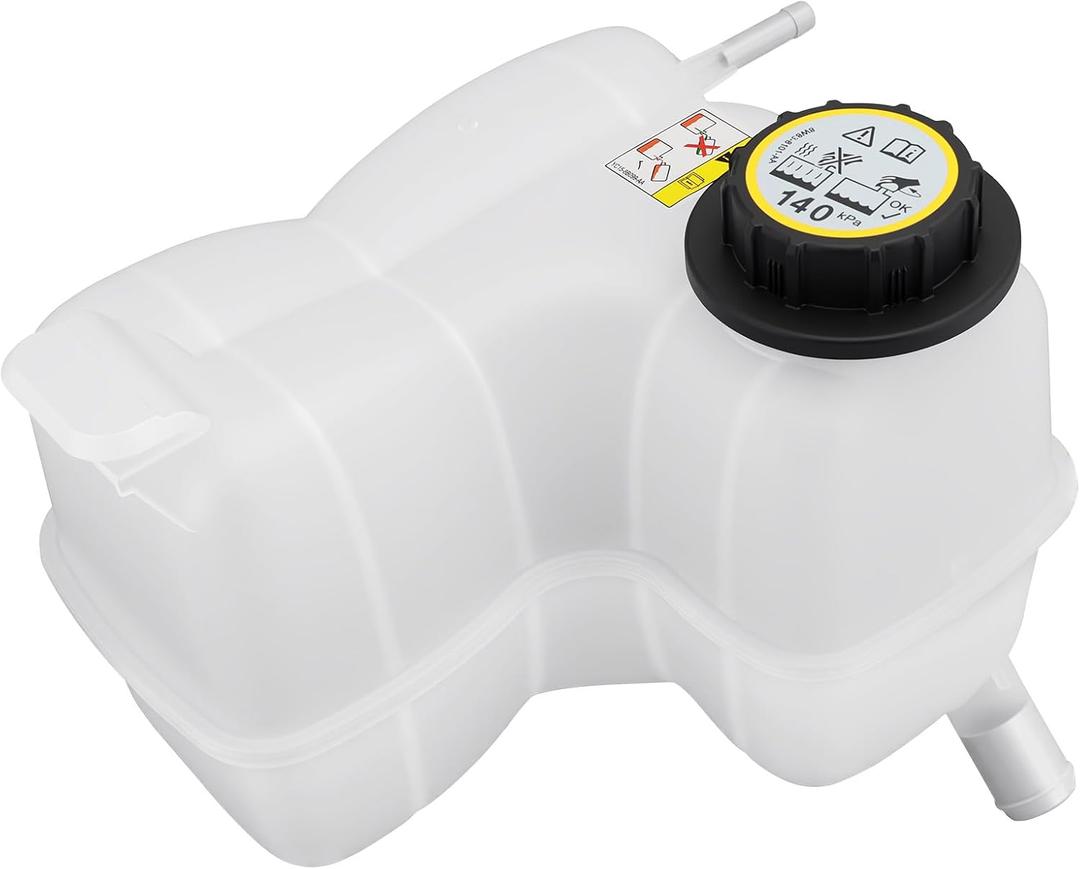 603-028 Front Engine Coolant Reservoir With Cap, Compatible with Ford 04-10 F-150, 03-06 Expedition, 04-08 F250, 04-08 Lobo, Lincoln 03-06 Navigator, 06-08 Mark LT, Replaces# 2L1Z8A080AB, 5L3Z8A080AA
