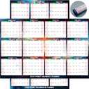 2026 Wall Calendar - 24" x 34" Dry Erase Calendar 12 Month Annual Full Yearly Wall Planner 2-Sided Horizontal/Vertical, Reversible (Starry Sky)