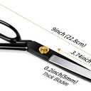 Professional Tailor Scissors 9 Inch for Cutting Fabric Heavy Duty Scissors for Leather Cutting Industrial Sharp Sewing Shears for Home Office Artists Dressmakers