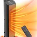 Space Heater for Indoor Use with Remote - 70 Oscillating Tower Electric Heater, 24 Inchs, 12H Timer, 1500W Quiet PTC Ceramic Heating with Thermostat, Fast Safety Heat for Office, Home, Bedroom