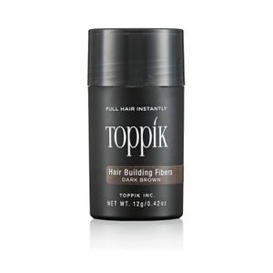 Toppik Hair Building Fibers, Fill In Fine or Thinning Hair Instantly Thicker, Fuller Looking Hair (0.42 Ounce (Pack of 1), Dark Brown)