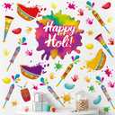 Happy Holi Window Stickers,Holi Windows Clings Hindu,Indian Festival of Colors Wall Stickers,India Holiday Wall Decals Colorful,Hindu Festival Wallpaper for Living Room Bedroom Party Porch