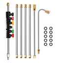 Twinkle Star Pressure Washer Extension Wand Set 8.5 ft with 6 Quick Connect Nozzle Tips