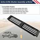 Active Radiator Grille Shutter Assembly w/Motor Compatible with Chevrolet Malibu 2016-2025 Bolt EV 2017-2023 Bolt EUV 2022-2023; for Buick LaCrosse 2017-2019 Replaces 22967316 23278689
