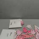 Bucherry 5 Pcs Pink Wooden Christmas Trees Tabletop Decorations Rustic 3D Christmas Trees Xmas Centerpieces Farmhouse Table Wooden Signs for Xmas Winter Farmhouse Home Tiered Tray Decor, Set of 3