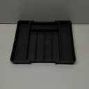 Silverware Organizer - Expandable Kitchen Drawer Organizer, Adjustable Utensil Organizer, Cutlery Tray for Forks, Knives, Multipurpose Kitchen Organizers and Storage Solution, Black