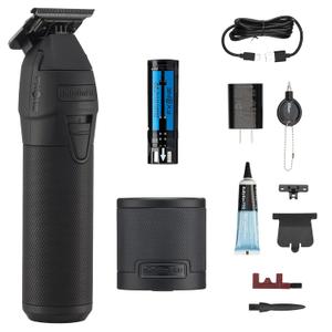 FXONE Professional Cordless Outlining Trimmers for Men with Interchangeable Battery (Black)