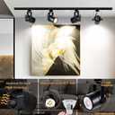 Bravsekai Black GU10 LED Track Lighting Heads, 2-Light 10W Dimmable, 3CCT Selectable Ceiling Spotlight Fixture for Indoor Home & Commercial Use(No Track Rail)