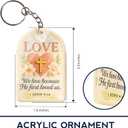 Christian Gifts  Love Bag Keychain, Religious Back to School Keychains for Students  Funny Gifts for Jesus Loversn