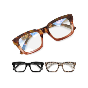 miyya Oprah Style Reading Glasses for Women, Cheaters Eyeglasses, Oversized Blue Light Readers, Fashion Eye Glasses +1.0