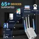 2026 WiFi Extender Signal Booster for Home & Outdoor - 5X Faster Internet Booster with Ethernet Port, Covers 13,000+ Sq.Ft House & Yard | Long Range Wireless Repeater Amplifier, Works with Any Router