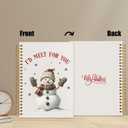 WUCHJ Christmas Snowman Notebook, Christmas Winter Snowman Journal Gifts for Women, Id Melt For You Xmas Holiday Spiral Notebook Journal for Note Taking, 5.5x8.3 Inch