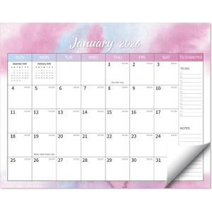 2 x 2026 Calendar -, Magnetic Calendar for Refrigerator Fridge Calendars Runs from January 2026 to June 2027, Colorful Monthly Organizer for Home & Office, 15"x12" (White)