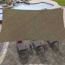 OutdoorLines Rectangle Sun Shade Sails for Patios 16 x 20 ft - Sun UV Blocking Outdoor Canopy, Sunshades for Backyard, Lawn and Garden and All Outdoor Activities, Brown