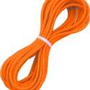 1/4" Elastic Bungee Shock Cords, 25 Feet Marine Grade Kayak Heavy Stretch String Rope & Tie Down Trailer Straps for DIY Projects Orange
