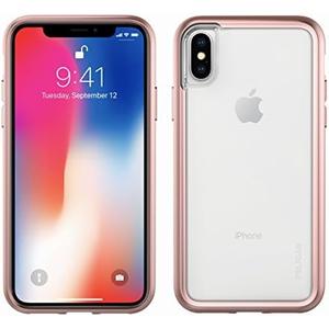 Pelican Adventurer Phone Case for iPhone X (Clear/Metallic Rose Gold) 2 Pack