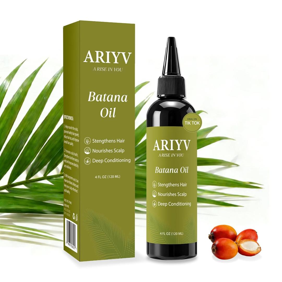 Batana Oil for Hair Growth, Natural Batana Oil - Prevents Hair Loss, Reduces Breakage and Strengthens Hair, Enhances Thickness for Men & Women