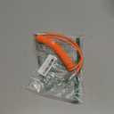 chubbycable Curly Chubby 240W Coiled USB C Fast Charging Cable Durable Braided Charger Cord for Car Compatible with iPhone 17-15 Series iPad, Orange, Type-C to Type-C, 2.13FT-6.56FT