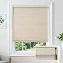 Joydeco No Drill Linen Cellular Blinds for Indoor Windows, Light Filtering Cordless Cellular Shades for Thermal Insulation Noise Reduction, Window Shades for Home (Linen Cream, 70" W x 72" H)