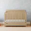 Graco Hadley 5-in-1 Convertible Crib with Drawer GREENGUARD Gold Certified, Fits Standard Crib Mattress, Converts to Toddler Bed, Daybed and Full Bed, 4 Adjustable Mattress Heights (Driftwood)