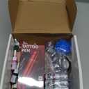 Wormhole Tattoo Kit Tattoo Gun Kit Tattoo Machine Kit for Beginners Tattoo Gun 20 Color Inks Power Supply Tattoo Pen Kit Red