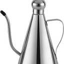 YRDGRG Olive Oil Dispenser, Stainless Steel Olive Oil Bottle, Leakproof Oil Pot, Drizzler, Dispenser Kitchen Storage Container (500 ML)