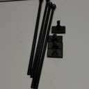 2 Pcs Magnetic Curtain Rods for Metal Door 16 to 28 Inch, 1/2" Multi-use Adjustable Appliance Magnetic Rod for Window Frames, Cabinets, Refrigerators, Dishwashers(Black)