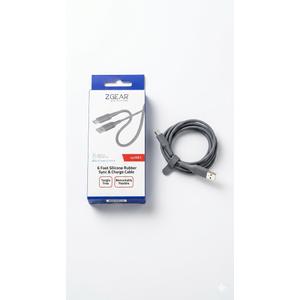 6 Foot Silicone Rubber Sync & Charge Cable