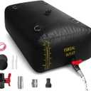 600L/158Gal Water Bladder with Water Level Indicator, PVC Foldable and Portable Water Tank with 3 Connectors and Overflow Kit, Ideal for RV, Camping, Rainwater Collecting, Planting Watering