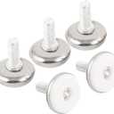 30Pcs Adjustable Furniture Leg Base Leveller Table Leveling Feet Pads, M6 x 15mmThreaded Rod