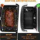Air Fryer Silicone Liners for Ninja DZ071, 3 Pack Reusable 7-QT DualZone Megazone Air Fryer Accessories, 2 Pcs Liners for Dual 3.5QT Baskets 1 Pcs Liner for 7-QT Megazone Basket