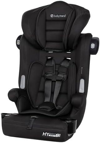 Baby Trend Hybrid SI 3-in-1 Combination Booster Seat, Hoboken Black – Side-Impact Protection, 3-Stage Growth Design, Adjustable Headrest, Cushioned Comfort