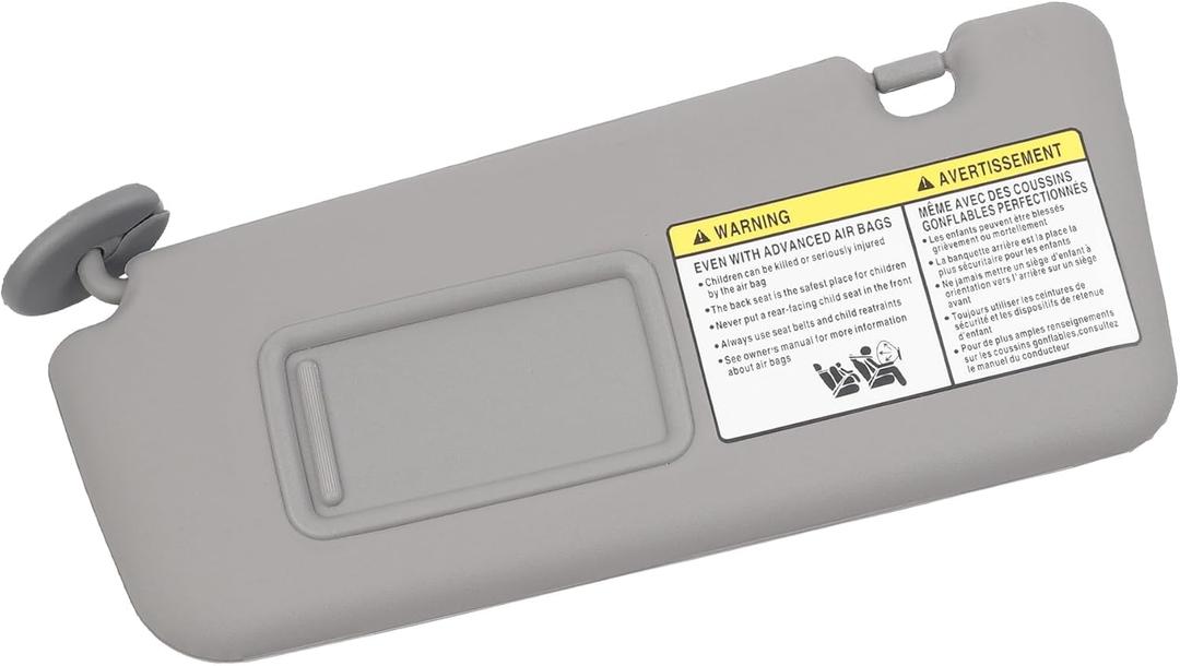 Dasbecan Left Driver Side Sun Visor Compatible with Toyota RAV4 2004 2005 Replace 74320-42420-B0 SunvisorGray